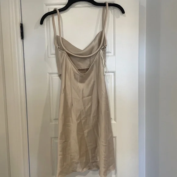 Nanushka malia satin cowl neck mini dress xxs - Picture 13 of 16